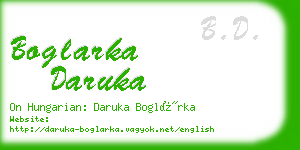 boglarka daruka business card